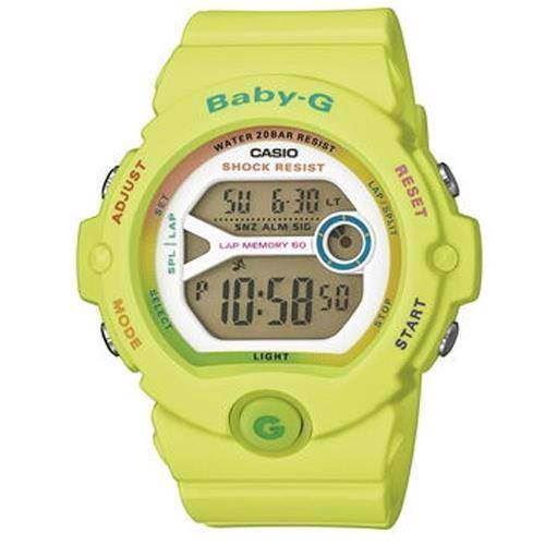 Image of Casio Baby-G gul resin med stål quartz multifunktion (3408) Dame ur, model BG-6903-3ER